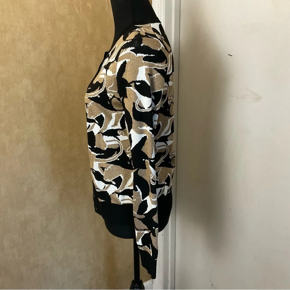 Ann Taylor Women's Sweater - Black, Brown, White size small true to size - Picture 3 of 14